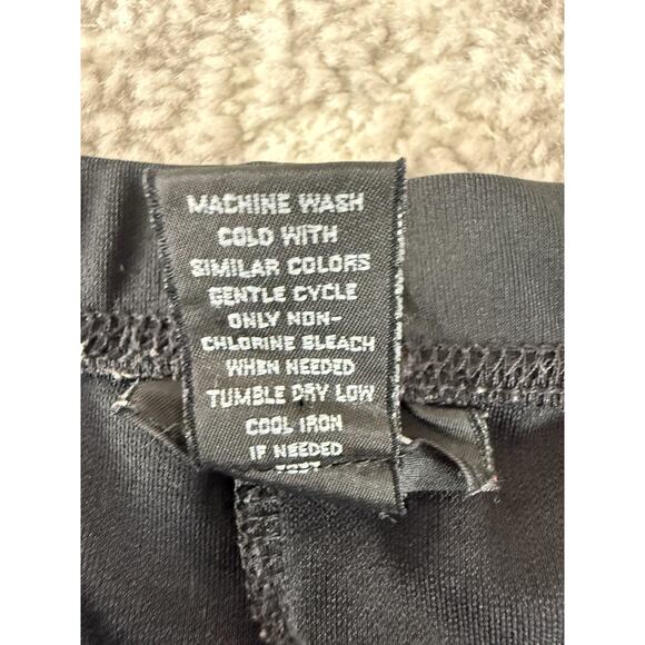 Avenue Plus Size 22/24 Minimalist Midi Stretch Skirt Black Pull On Casual - Picture 6 of 7